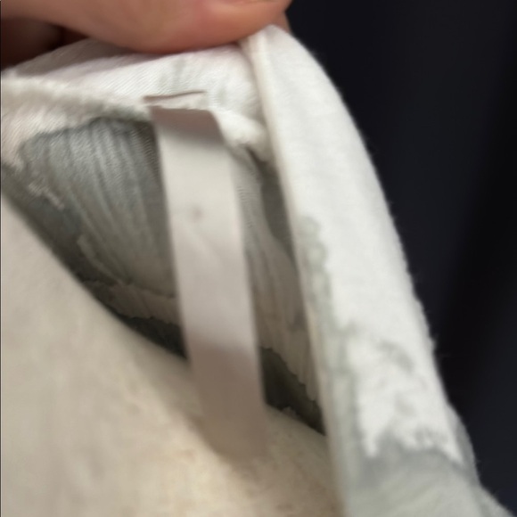 Gray and White Long Sleeve Tie Front Blouse - Picture 2 of 7